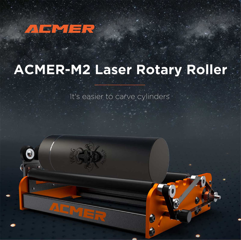 Acmer M2 لیزر حکاکی روتاری رول Y محور روتاری 360 درجه رول لیزر حکاکی