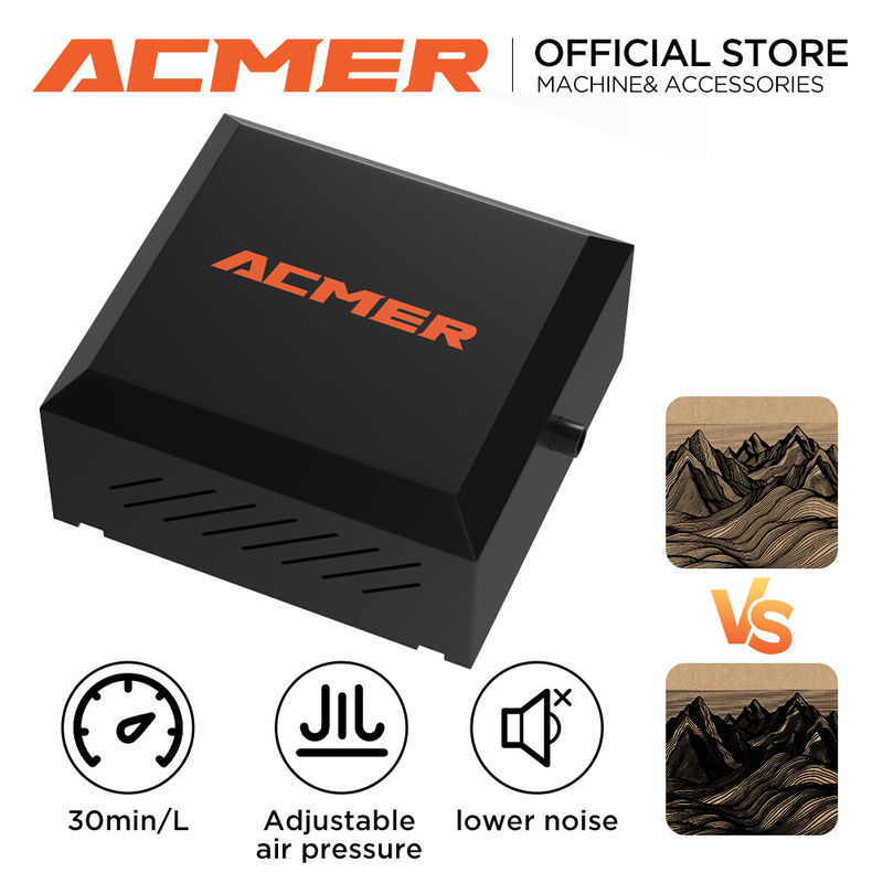 1.8kg 110V-220V لیزر حکاکی پمپ کمک هوایی EU I US I UK پلاگین 5.0-5.5 M/s سرعت هوا