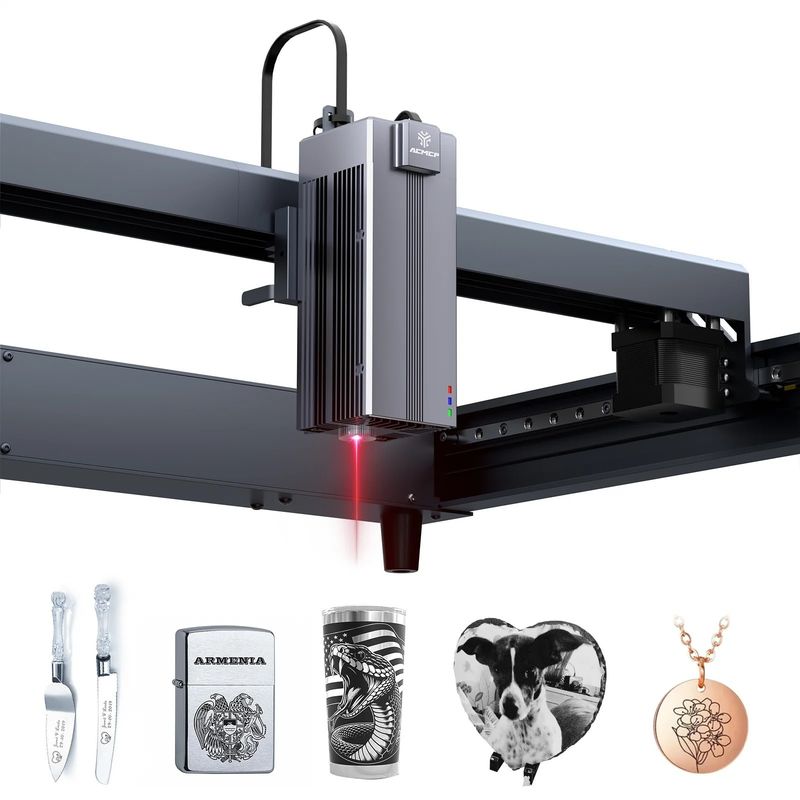 ACMER P2 IR 2w فیبر لیزر حکاکی 0.03mm نقطه فوق العاده نازک برای فلز پلاستیک سنگ آکریلیک