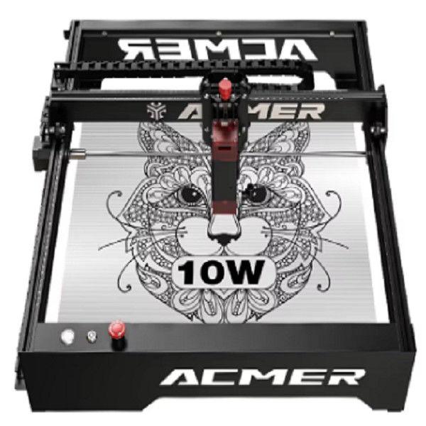 ACMER P1 10W لیزر حکاکی 10000mm/min ماشین حکاکی لیزر دسکتاپ با سرعت بالا 10W 20W